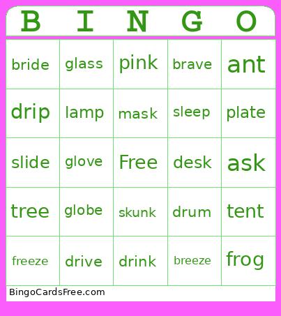 Week 9 Bingo