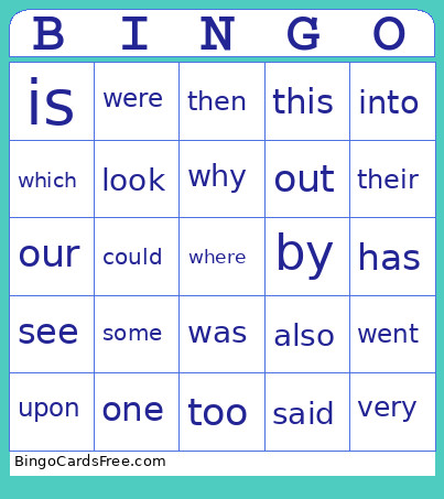 Weeks 1- 16 HFW Bingo Card