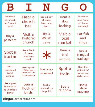 Welsh Bingo #1