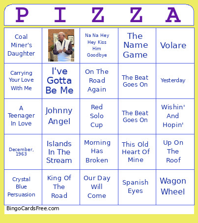 Westerwood Bingo Card