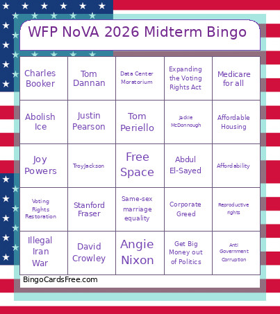 WFP NoVA 2026 Midterm Bingo Card