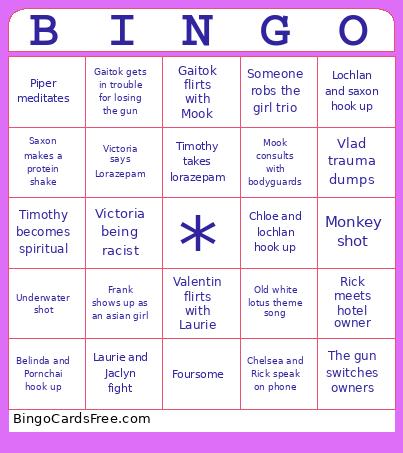 White lotus bingo