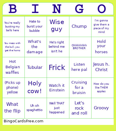 White Ppl Bingo Card