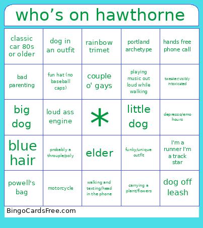 who’s on hawthrone Bingo