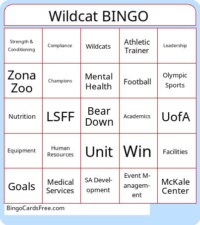 Wildcat Bingo