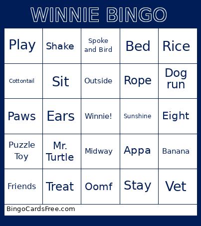 Winnie Bingo