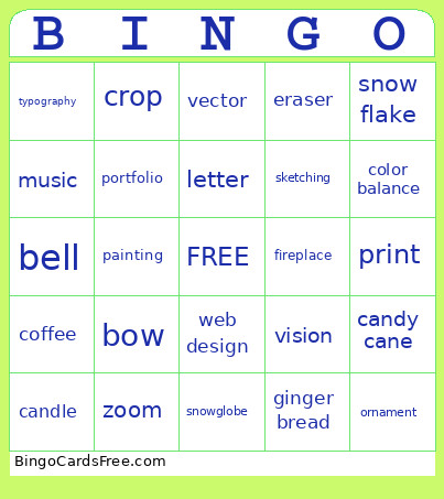 Winter Bingo Card