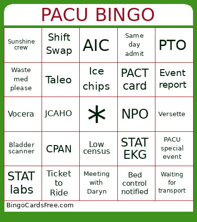 WINTER WESTERN Bingo Card