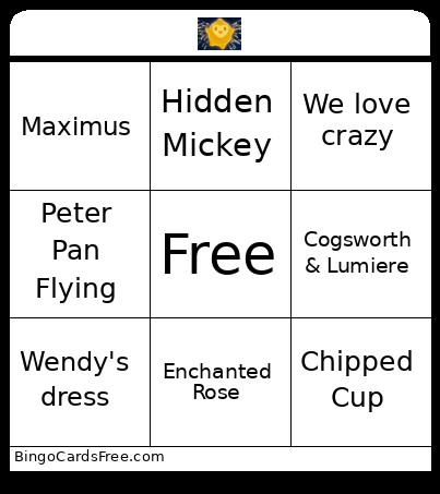 Wish! Bingo Card