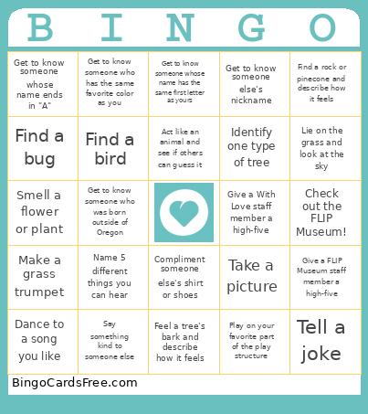 With Love Bonita Park Meet Up Bingo
