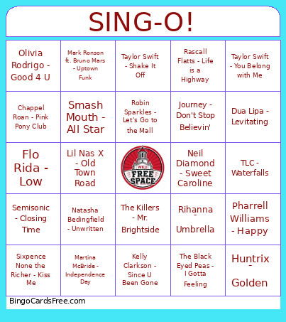 WKU CEBS Sing-O Bingo Card