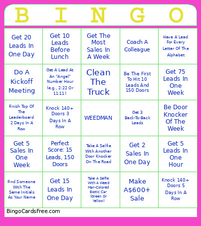 WM DK Bingo Card