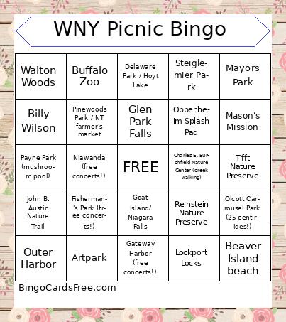 WNY Picnic Bingo