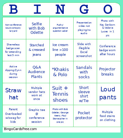WOC 2026 Bingo Card