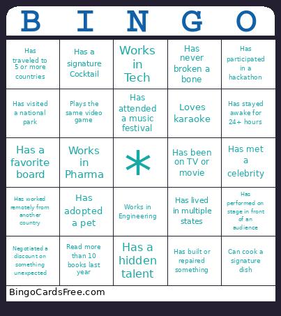 Women In STEM Bingo Card