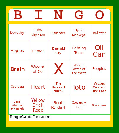 WOO 2 Bingo Card