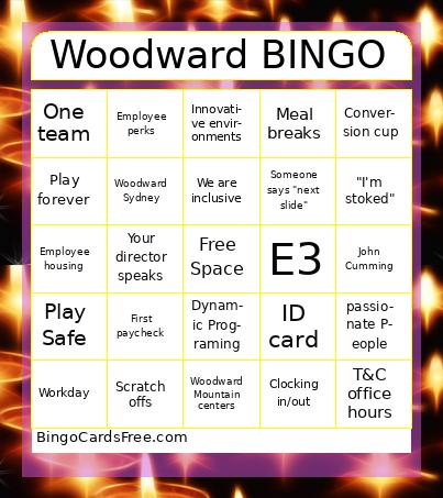 Woodward Bingo