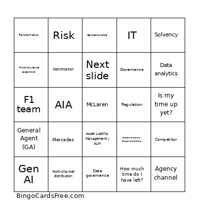Word Bingo Card