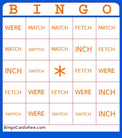 Word Wall Bingo