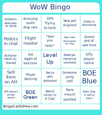 WoW Bingo