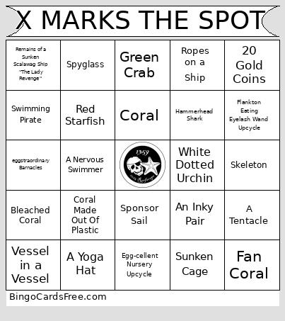X MARKS THE SPOT Bingo Card