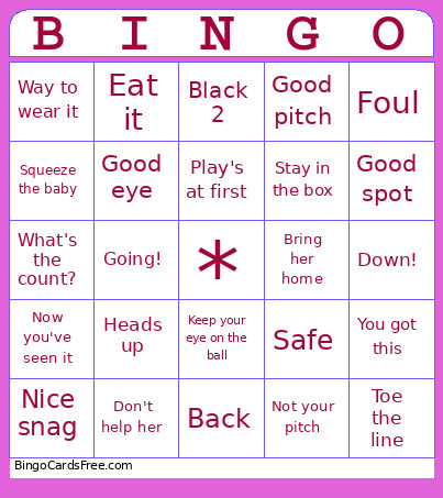 X-plosion State Bingo Card