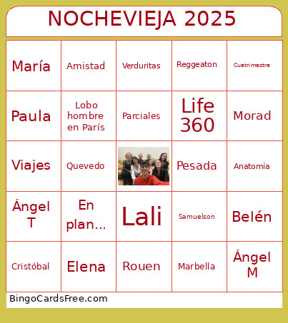 XTMAS 2025 Bingo Card