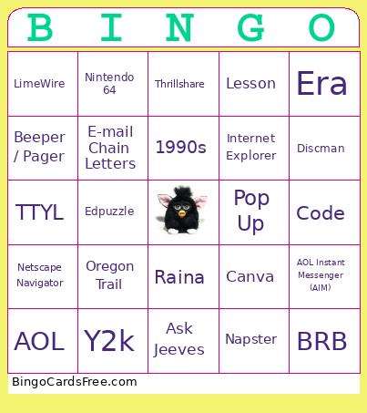 Y2K Bingo