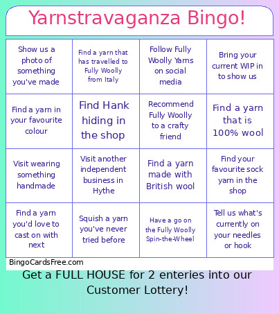 Yarnstravaganza ! Bingo Card