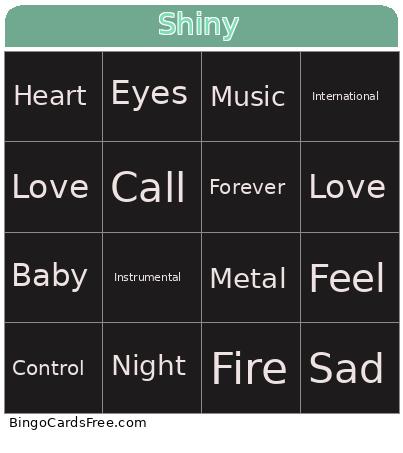 Yehaa Bingo Card