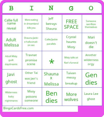 yellowjackets s3 Bingo