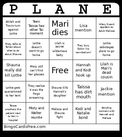 Yellowjackets S3E8 Predictions Bingo