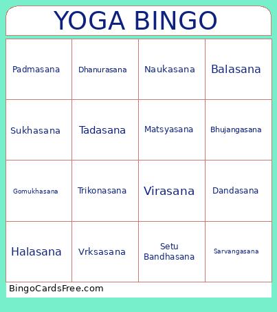 YOGA BINGO