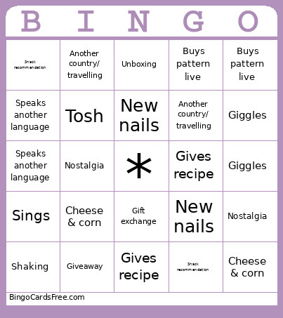 YOH1234 Bingo Card