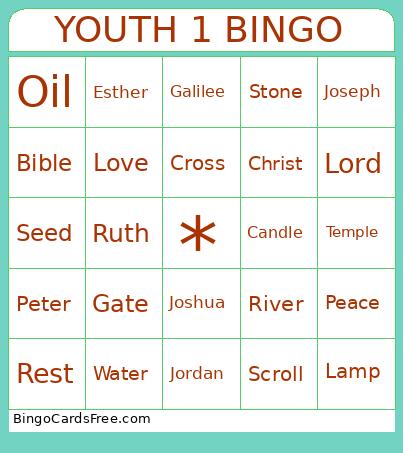YOUTH 1 Bingo Card