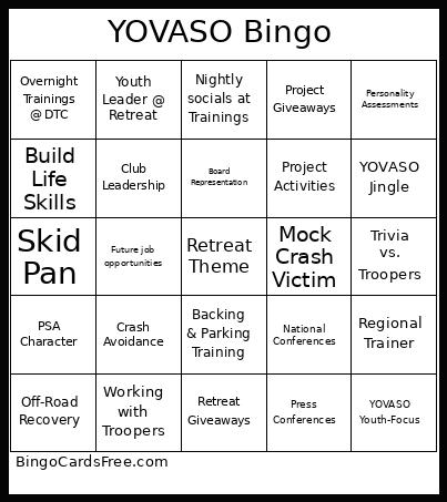 YOVASO Bingo