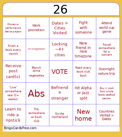 Zwu26 Bingo Card